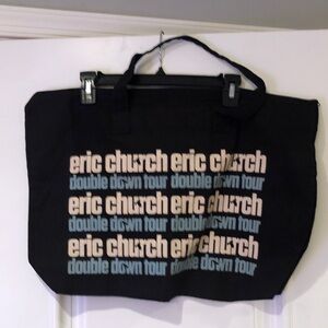 Eric Church Double Down Tour Black Tote Bag